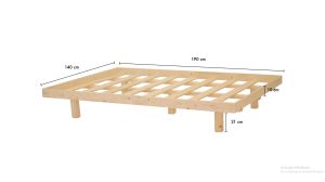 בסיס מיטה מעץ כולל מסגרת