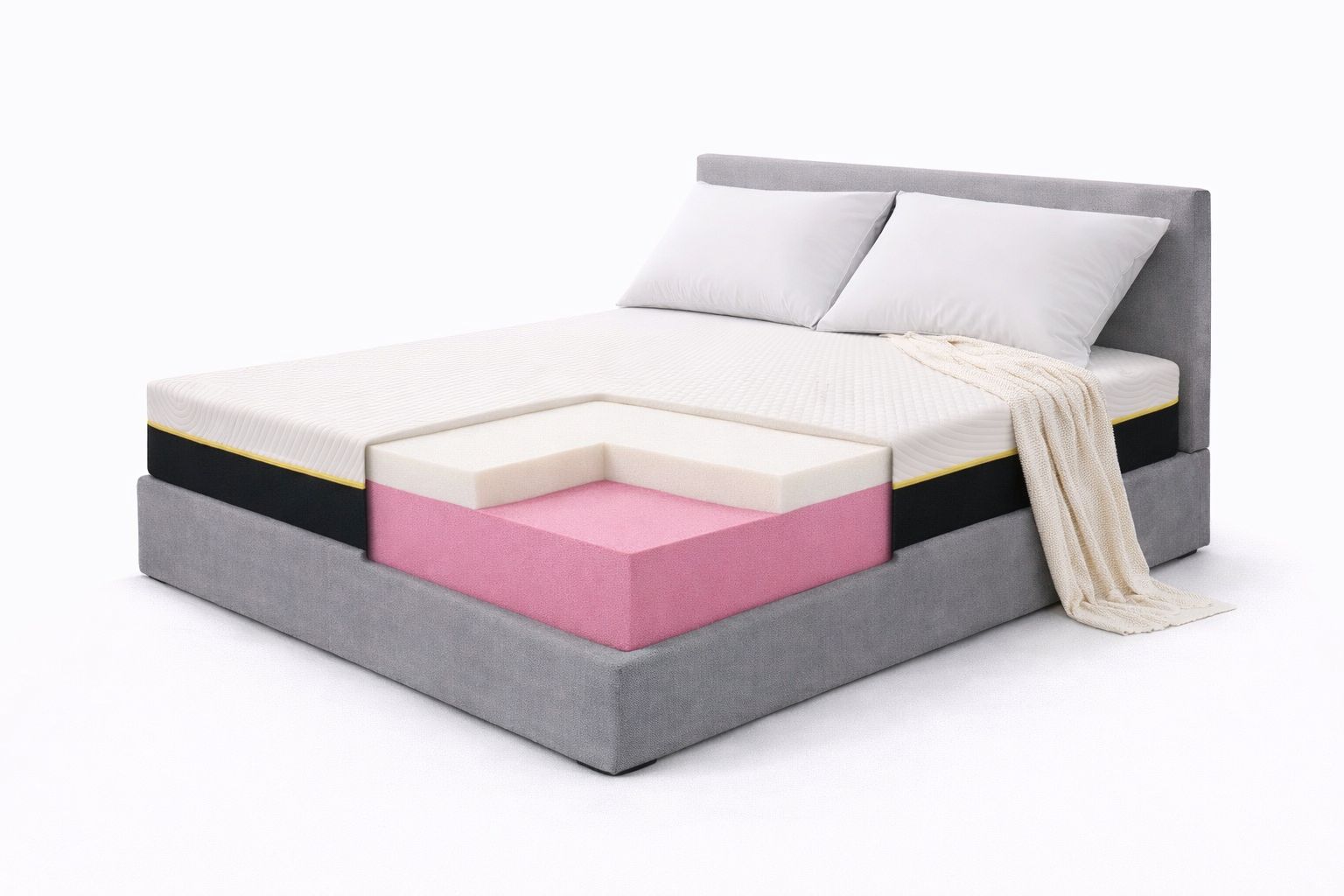 ויסקו פלוס חתך מחסני מזרונים אונליין מזרון ללא קפיצים ויסקו פלוס מזרוני קיסריה – תמונה 1