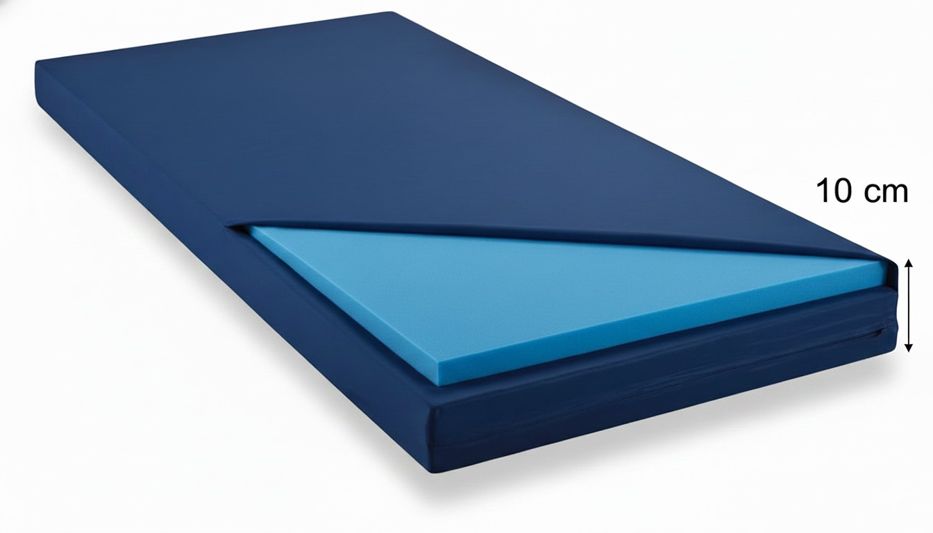 מזרון ספוג כחול קשיח גובה 10 מחסני מזרונים אונליין מזרון ספוג כחול קשיח לילדים גובה 10 ס"מ – תמונה 1