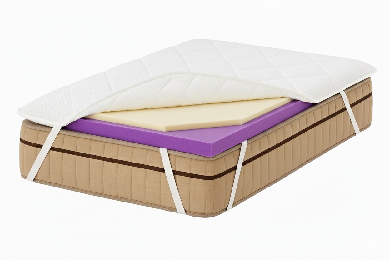 שכבת נוחות ויסקו מחסני מזרונים אונליין שכבת נוחות ויסקו 7 ס"מ גובה. – תמונה 1