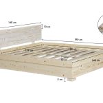 בסיס מיטה מעץ עם ארגז מצעים דגם "אורן"