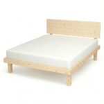 בסיס מיטה מעץ אורן כולל גב מיטה ומזרן קפיצים h sleep